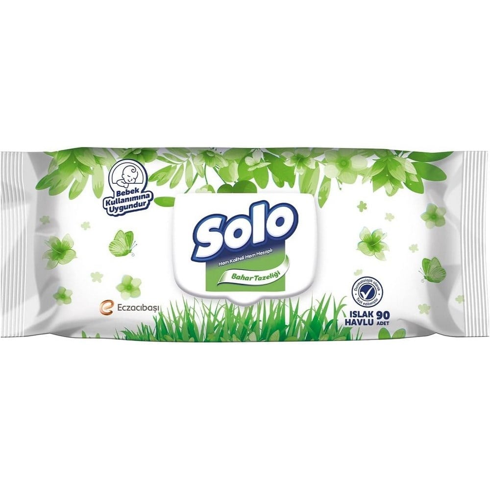 Solo Islak Havlu 90 lı Bahar Tazeliği x24 lü Koli