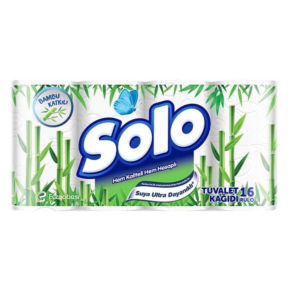 Solo Tuvalet Kağıdı 16 lı Bambu  x3 lü Koli