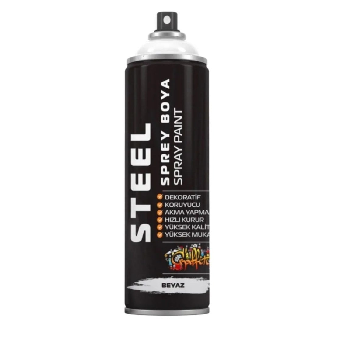 Steel Sprey Boya 200 Ml Beyaz