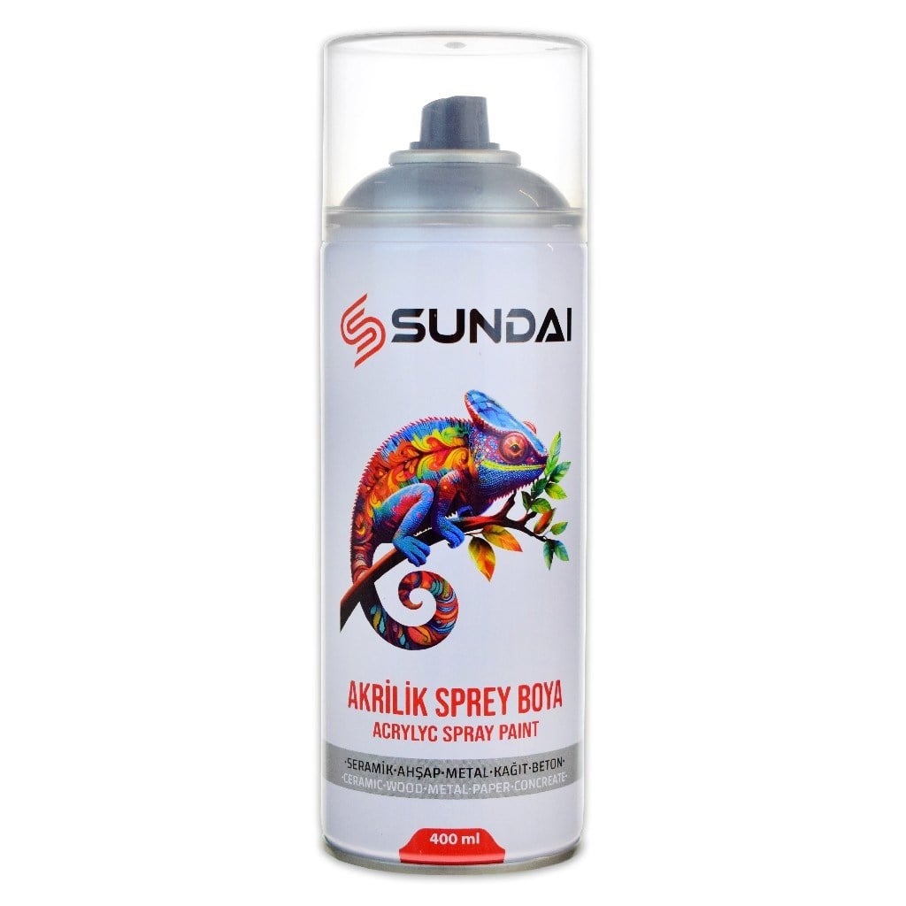 Sundai Akrilik Sprey Boya 400 Ml Gümüş Gri