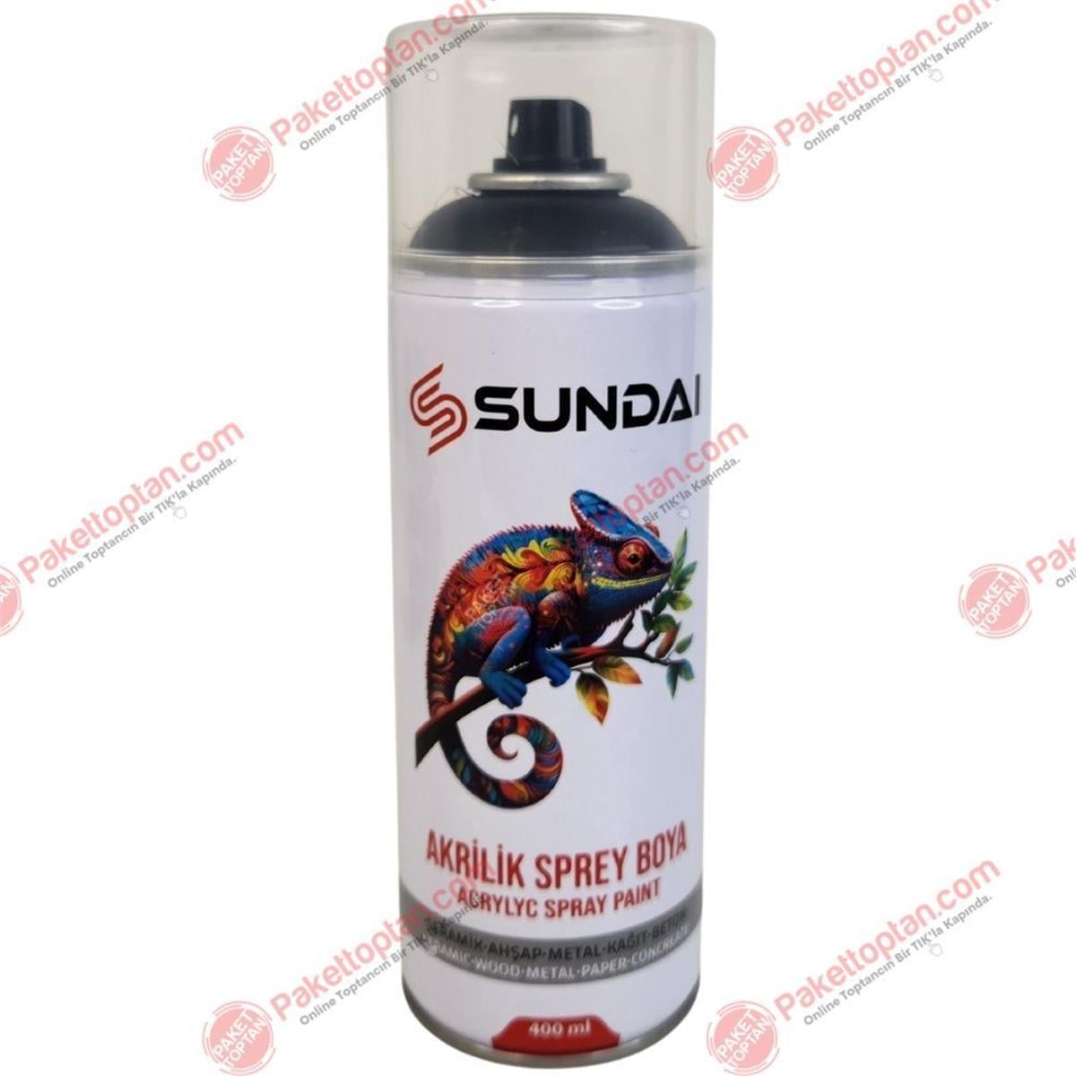Sundai Akrilik Sprey Boya 400 Ml Mat Siyah