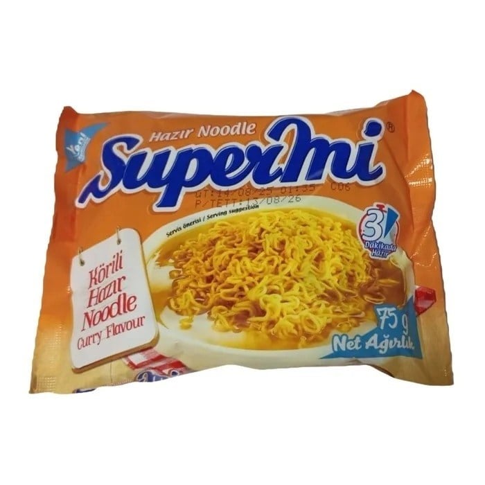 Supermi Köri Noodle 75 gr x40 lı Koli
