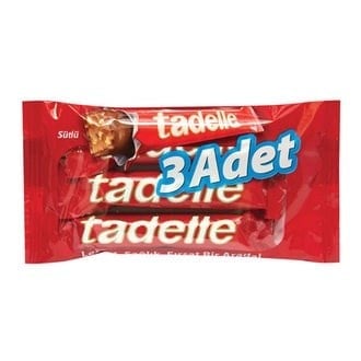 Tadelle Sütlü Fındık Dolgulu Çikolata 30 Gr 3 lü paket (3x30 Gr)