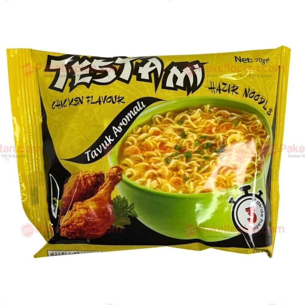 Testami Poşet Noodle Tavuk 70 Gr x40 lı Koli