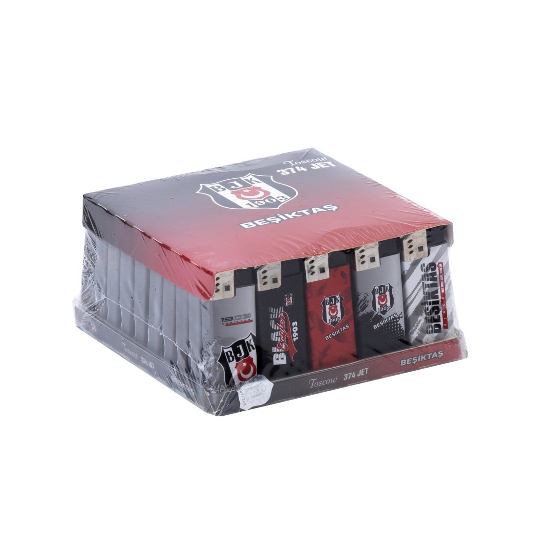 Toscow 374 Jet Çakmak Beşiktaş x50 li Paket