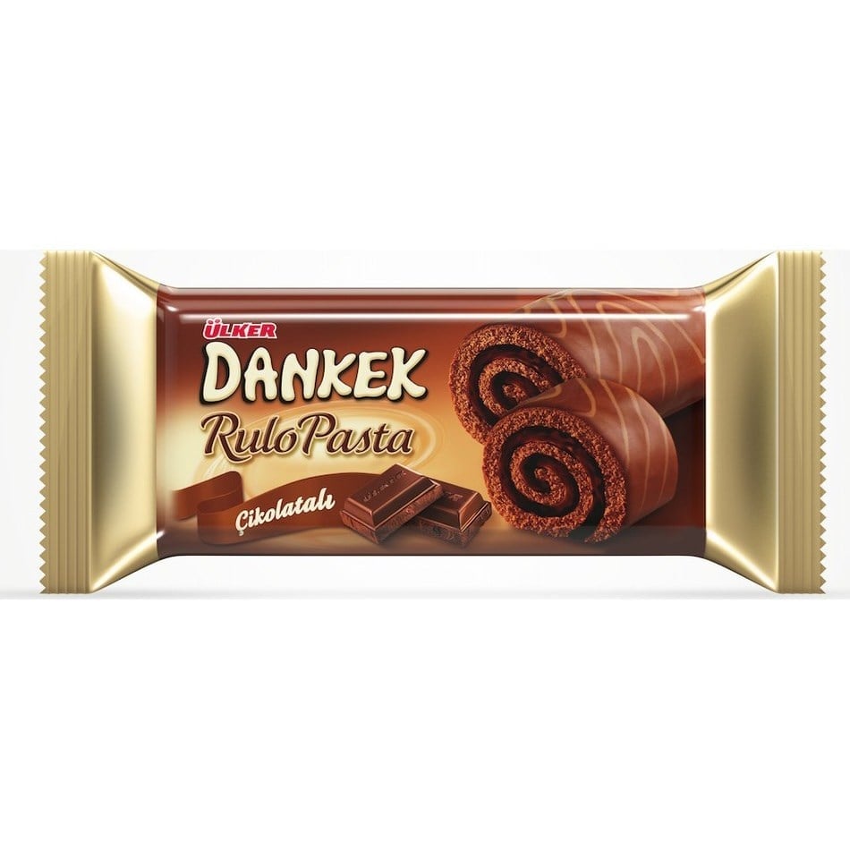 Ülker Dankek Rulo Pasta Çikolatalı 235 Gr x8 li Koli