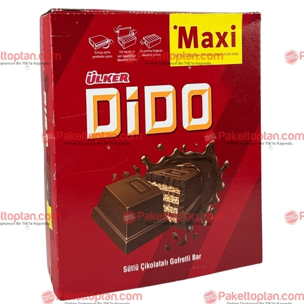 Ülker Dido Maxi Çikolata Kaplamalı Gofret 47 Gr x24 lü Paket