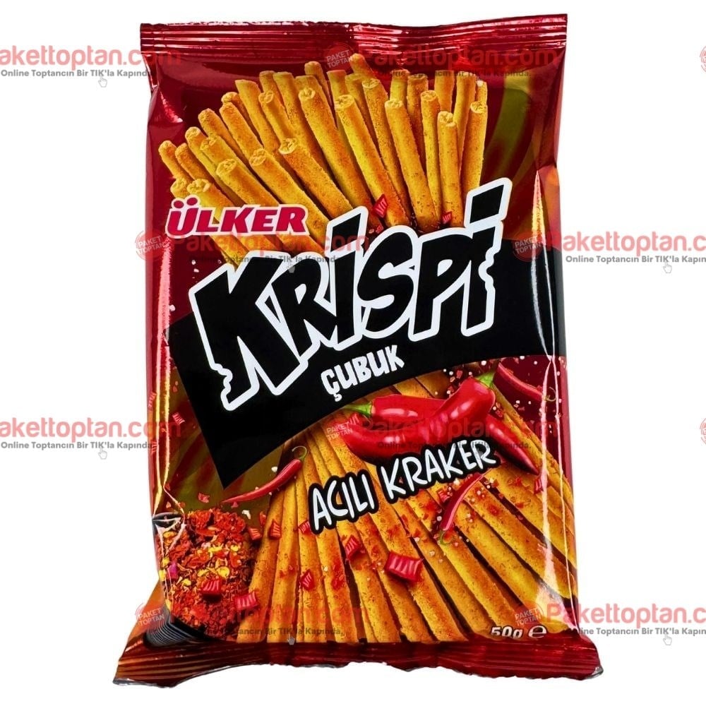 Ülker Krispi Acılı Kraker 50 gr x15 li Koli