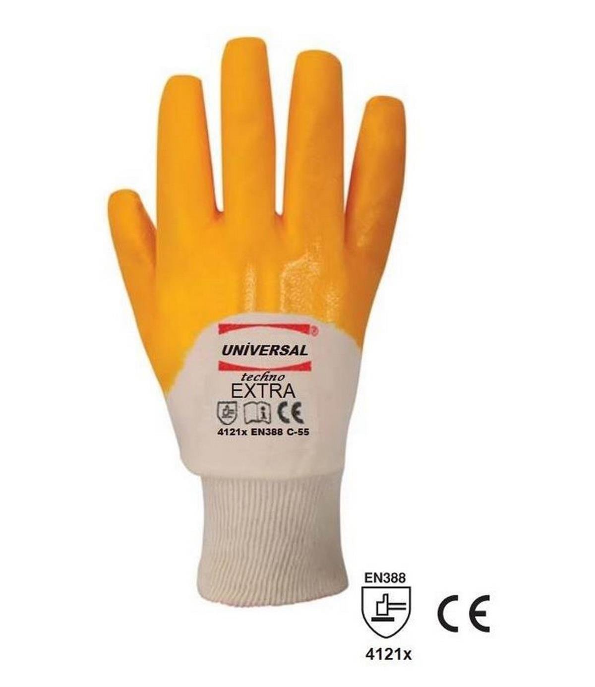 Universal Techno Ekstra C-55 Sarı İş Eldiveni 10 No 