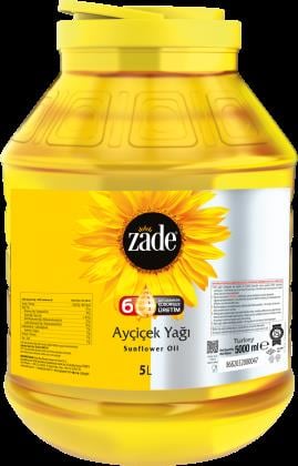 Zade Ayçiçek Yağı 5 lt Pet x4 lü Koli
