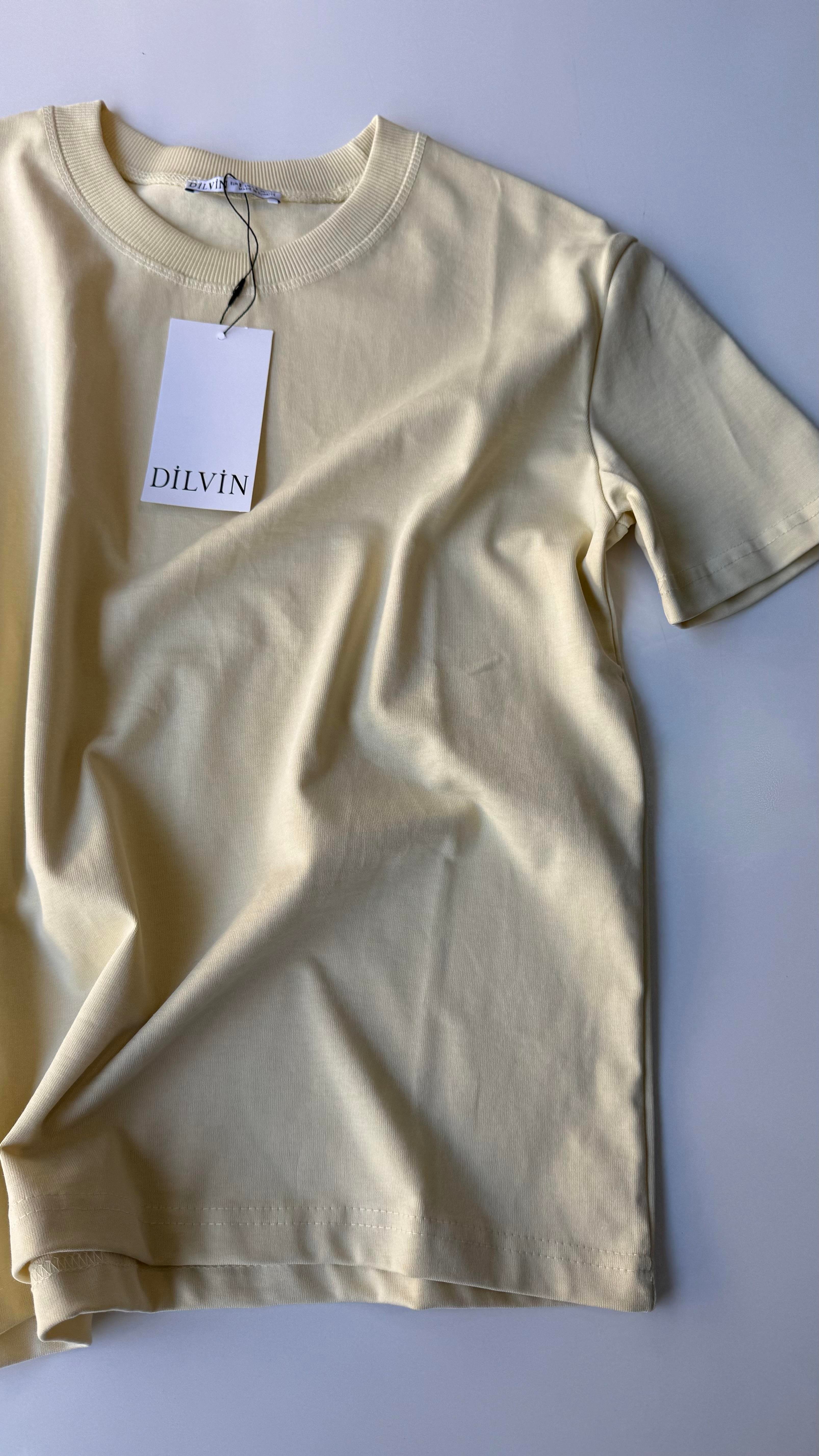 Basic Sarı T-Shirt