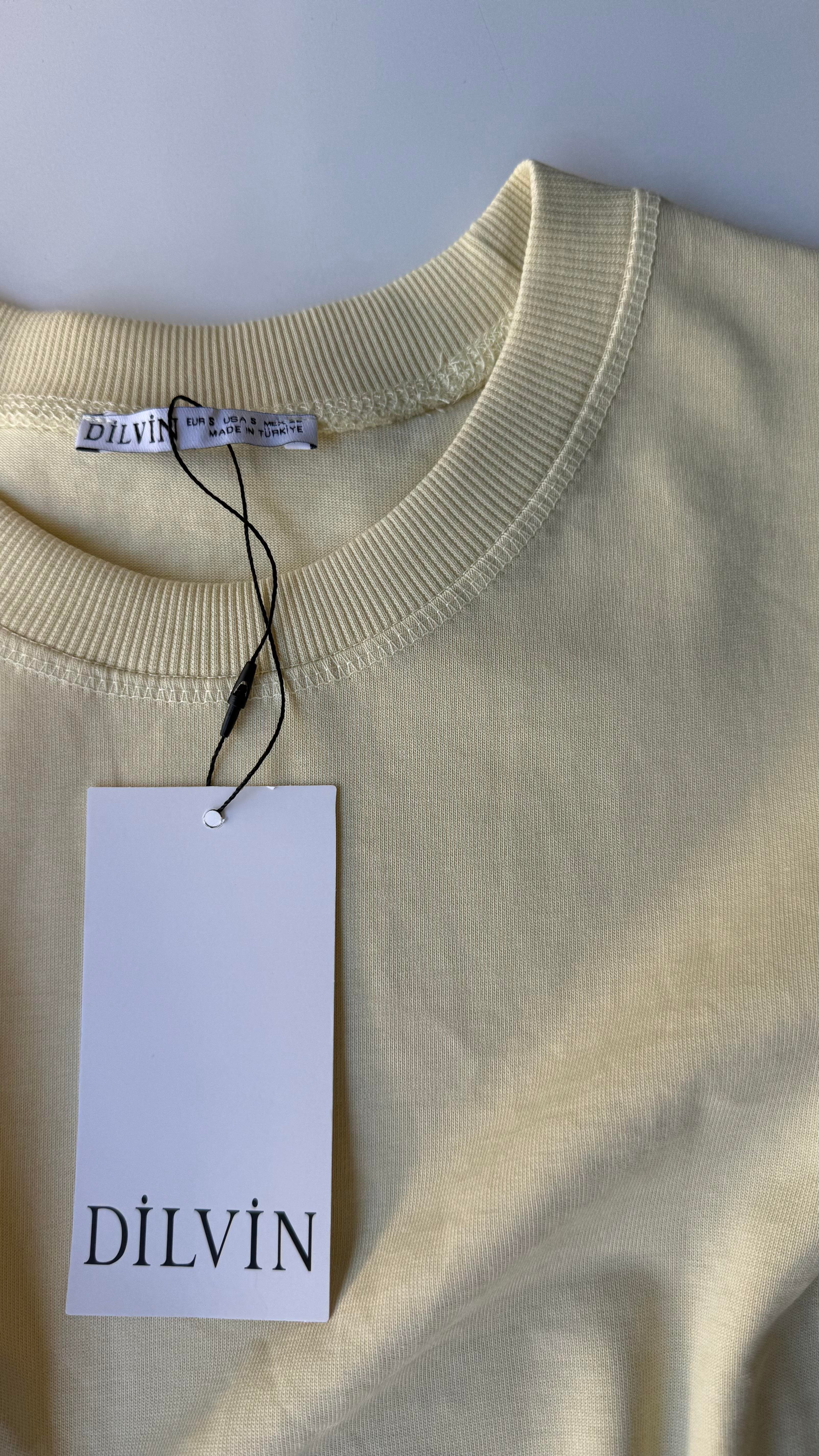 Basic Sarı T-Shirt