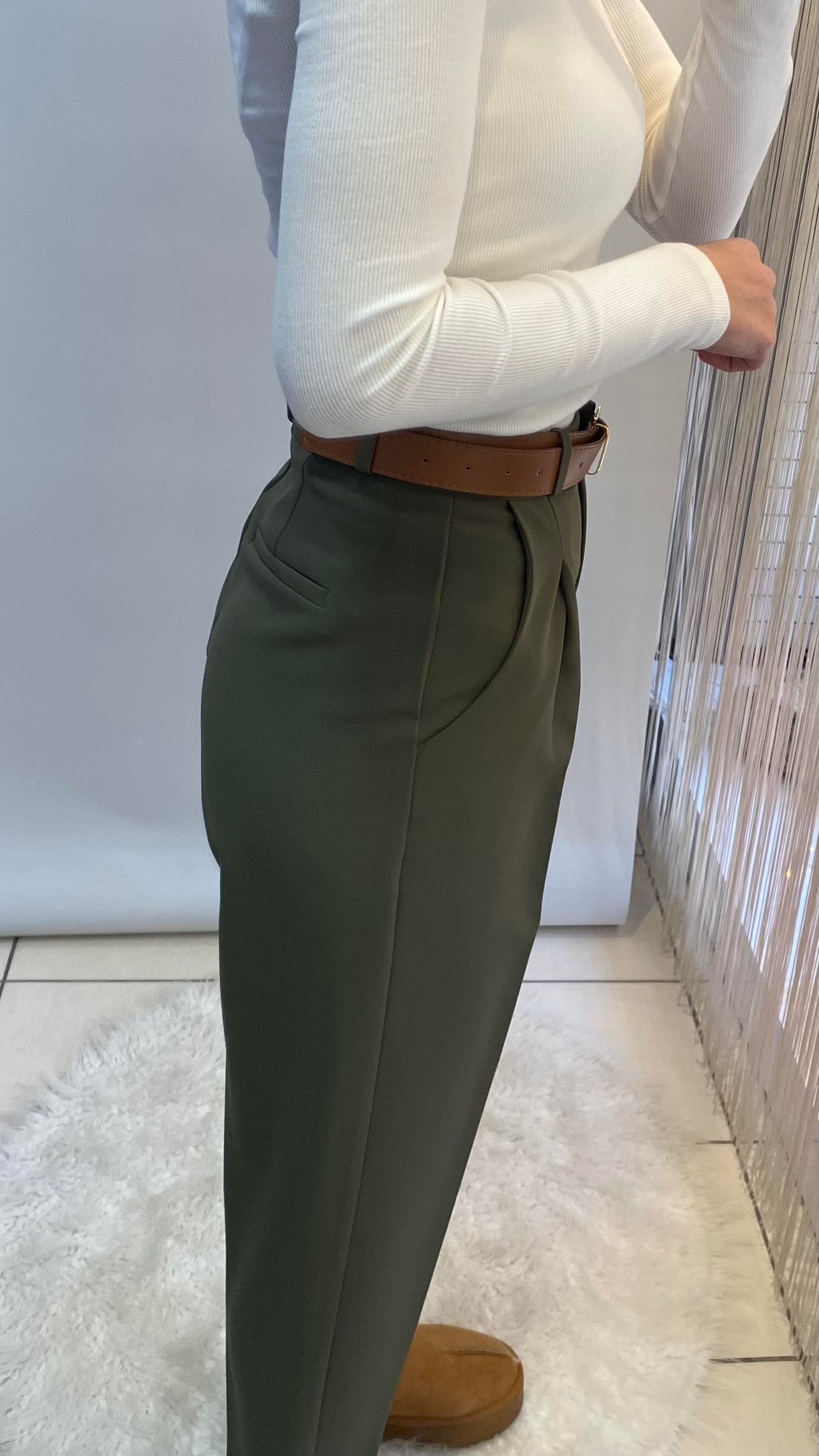 Yeşil Havuç Pantolon