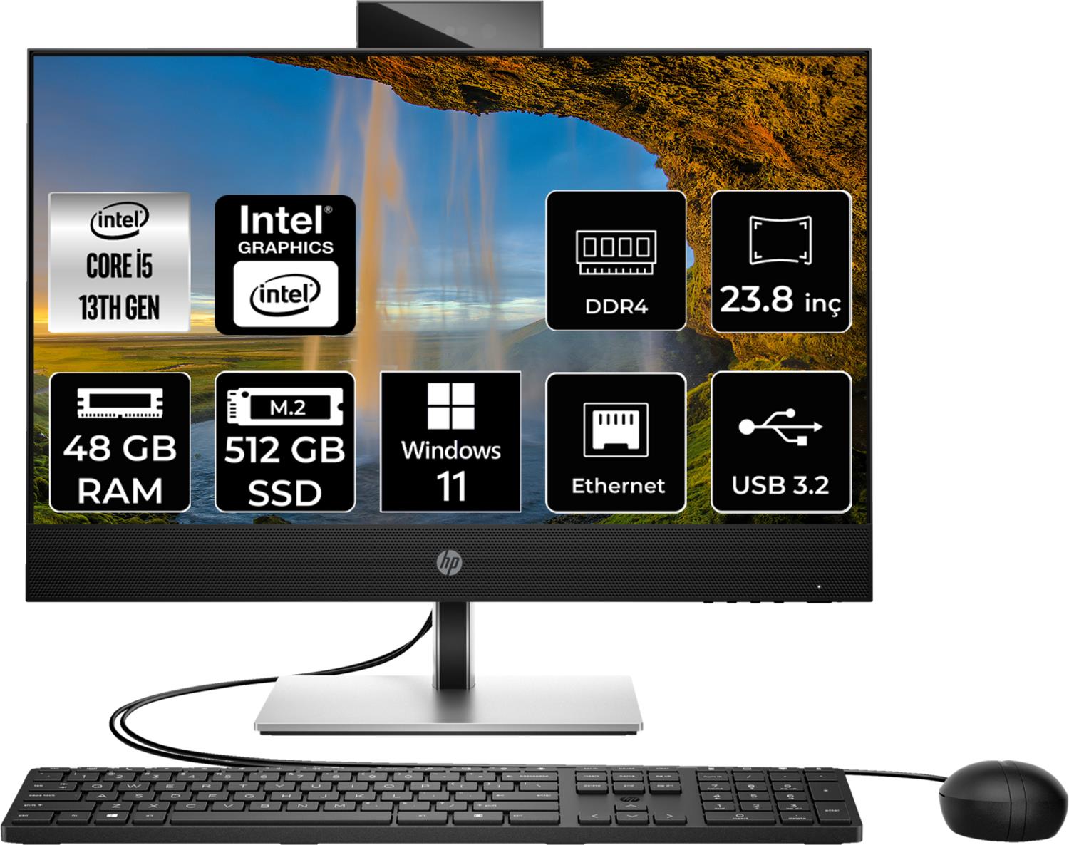 Hp Proone 440 G9 Intel Core I5 13500T 48GB 512GB SSD 23.8