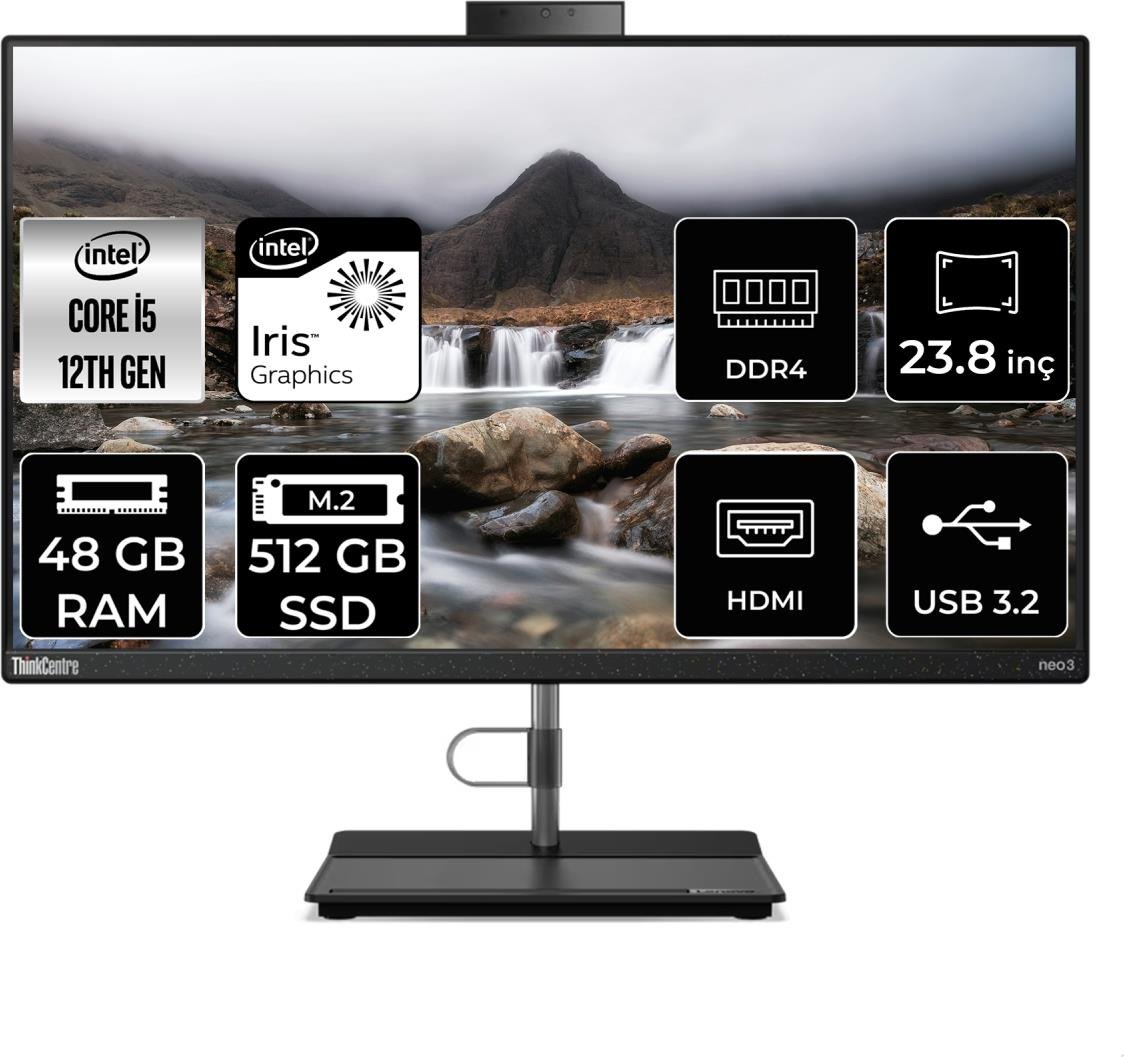 Lenovo Thinkcentre Neo 30A Intel Core I5 1240P 48GB 512GB SSD 23.8