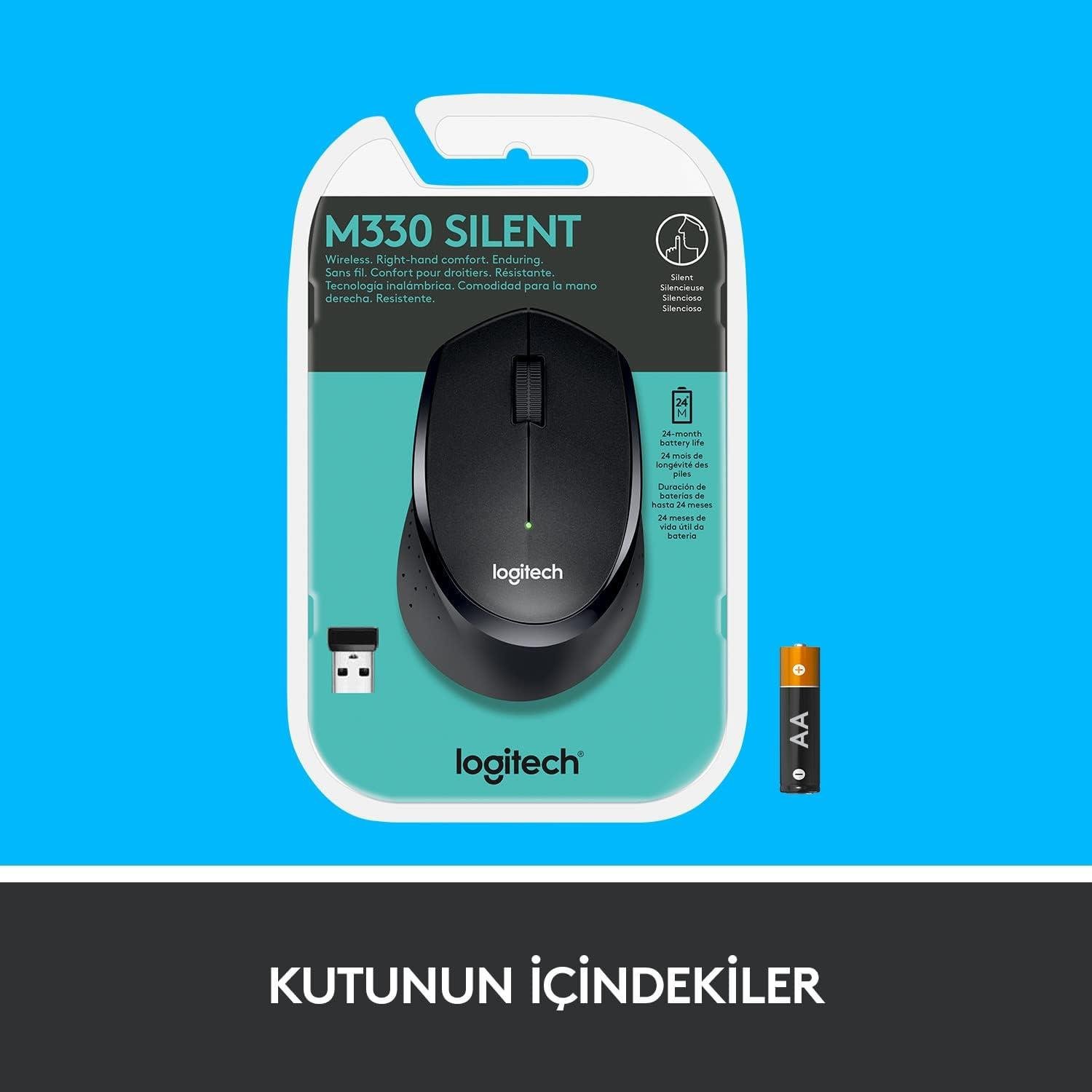 Logitech M330 Silent Kablosuz Siyah 910-004909