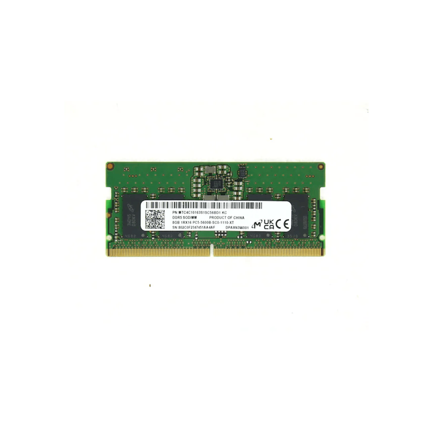 Micron MTC4C10163S1SC56BD1 8GB DDR5 5600 MHz 1RX16 5600B PC5-44800