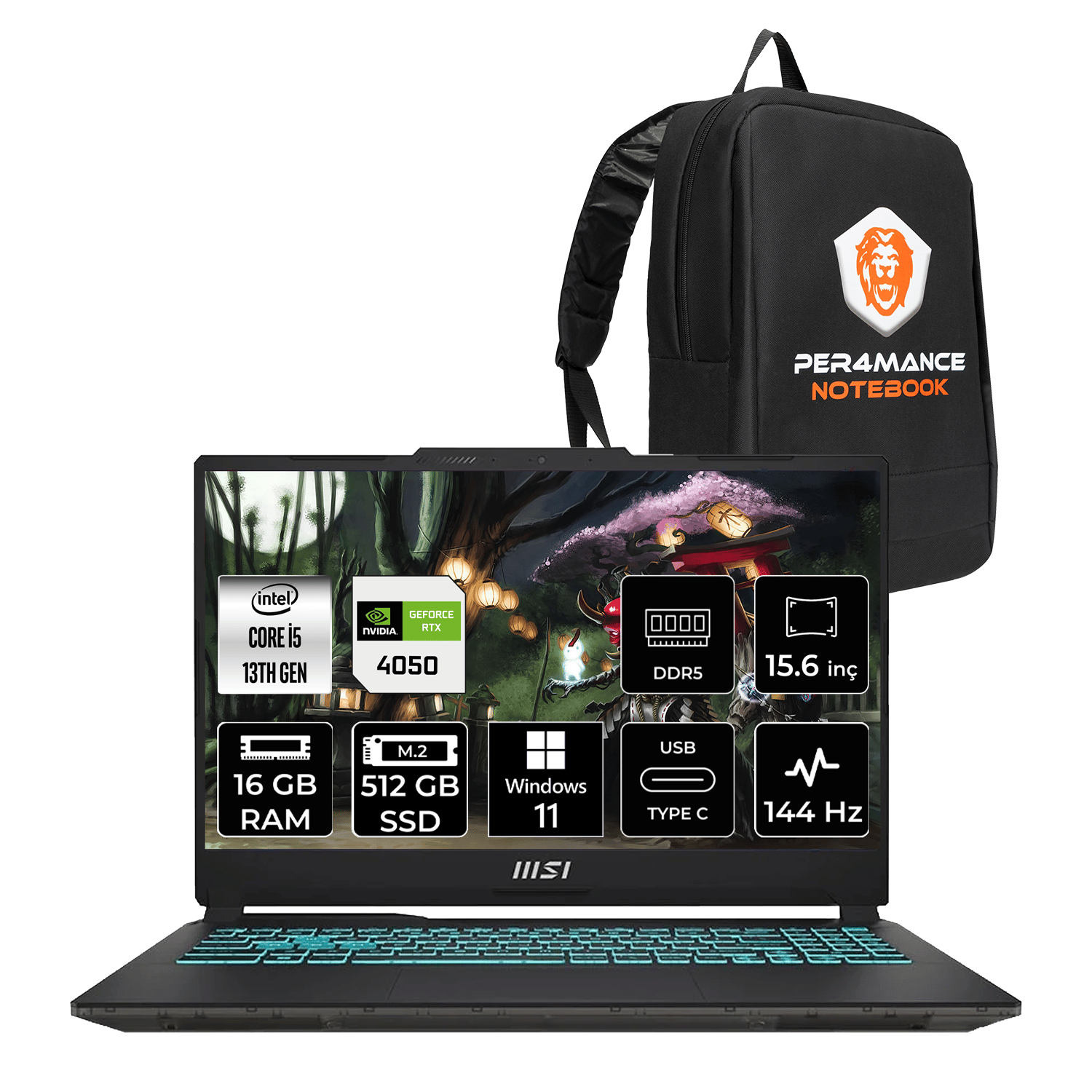 Msı Cyborg 15 Intel Core I5 13420H 16GB 512GB SSD RTX4050/6GB 15.6