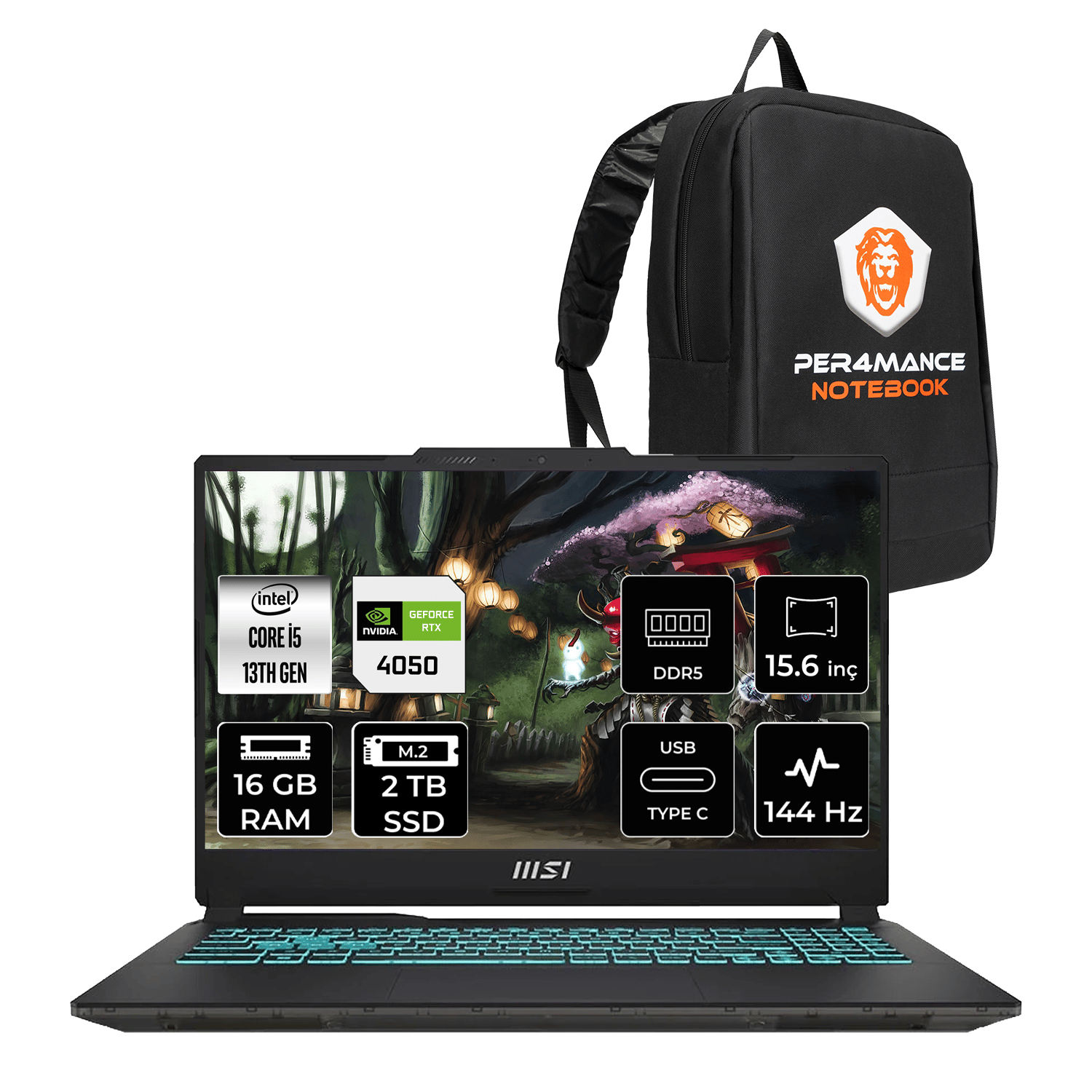 Msı Cyborg 15 Intel Core I5 13420H 16GB 2tb SSD RTX4050/6GB 15.6