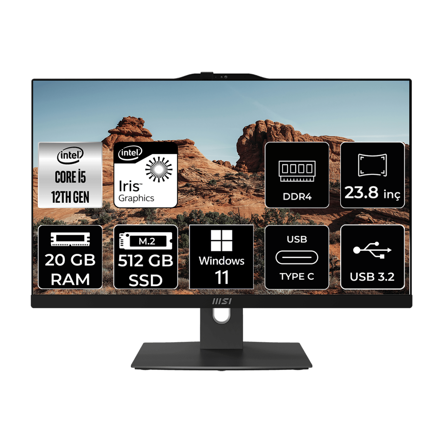 Msı Modern AM242P Intel Core I5 1235U 20GB 512GB SSD 23.8