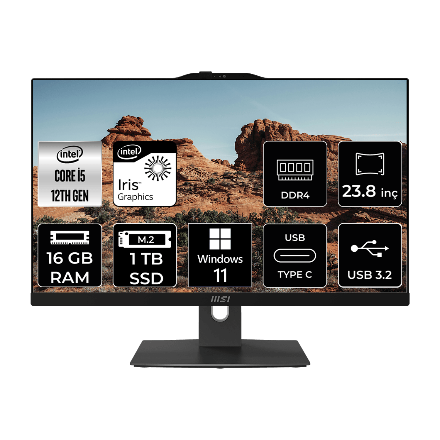 Msı Modern AM242P Intel Core I5 1235U 16GB 1tb SSD 23.8