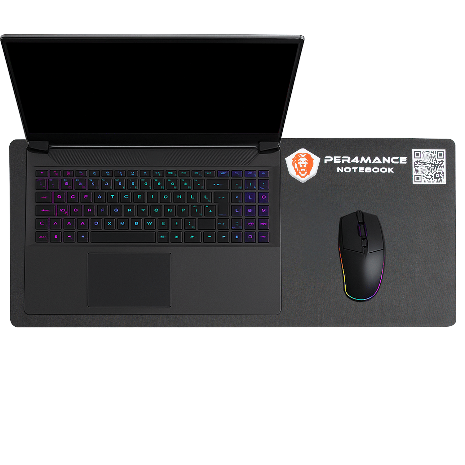 PER4MANCE Notebook 70x30 Kaydırmaz Siyah Mouse Pad