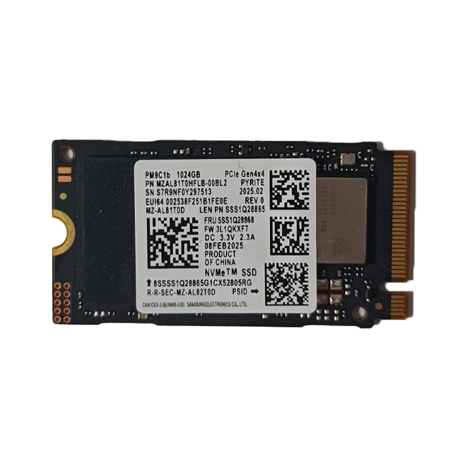 Samsung PM9C1b 1TB 2242 M.2 NVMe SSD - OEM [KUTUSUZ]