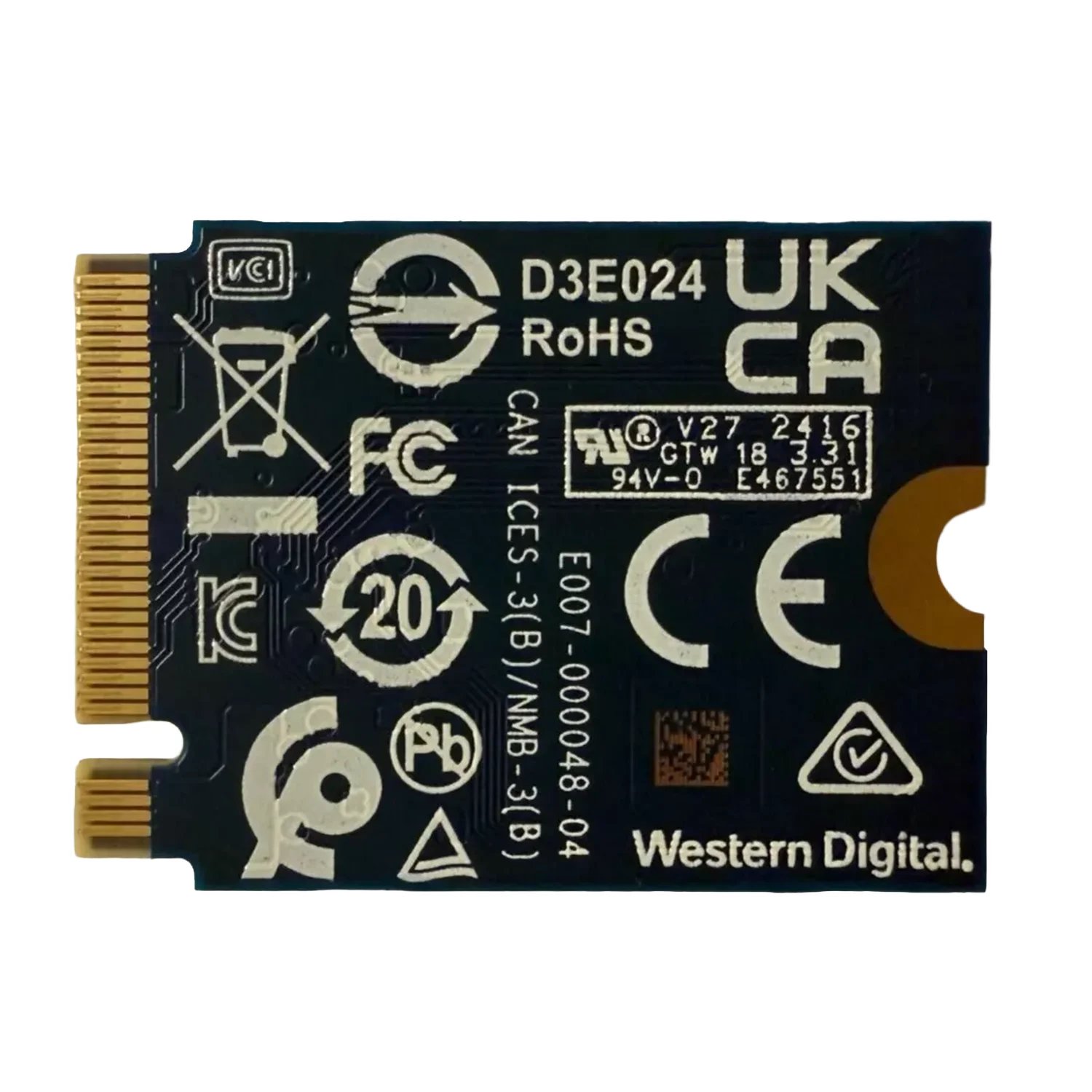 Wester Digital WD PC SN5000S 512GB 2230 M.2 NVMe SSD - OEM [KUTUSUZ]