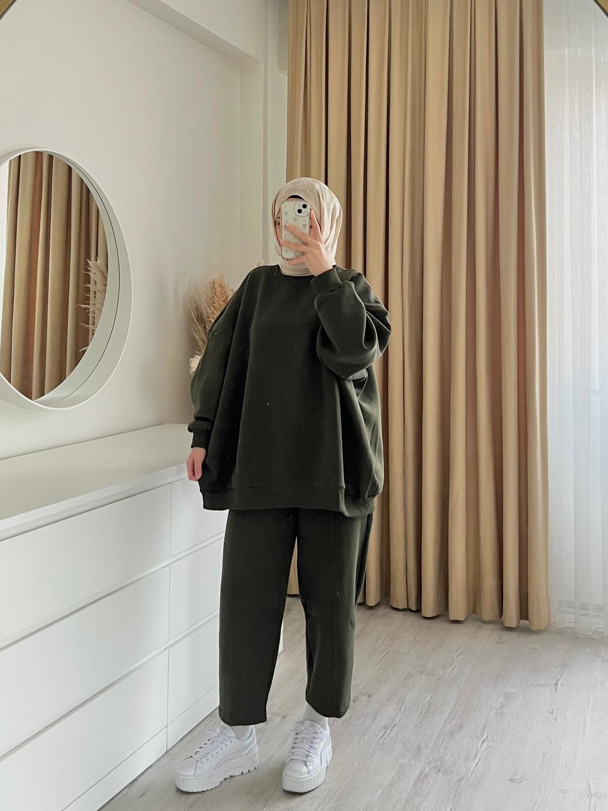 3 İPLİK TAKIM / KOYU YEŞİL