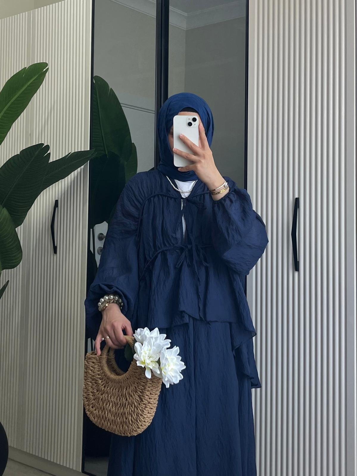 Flora Pinterest Etek Takım Lacivert