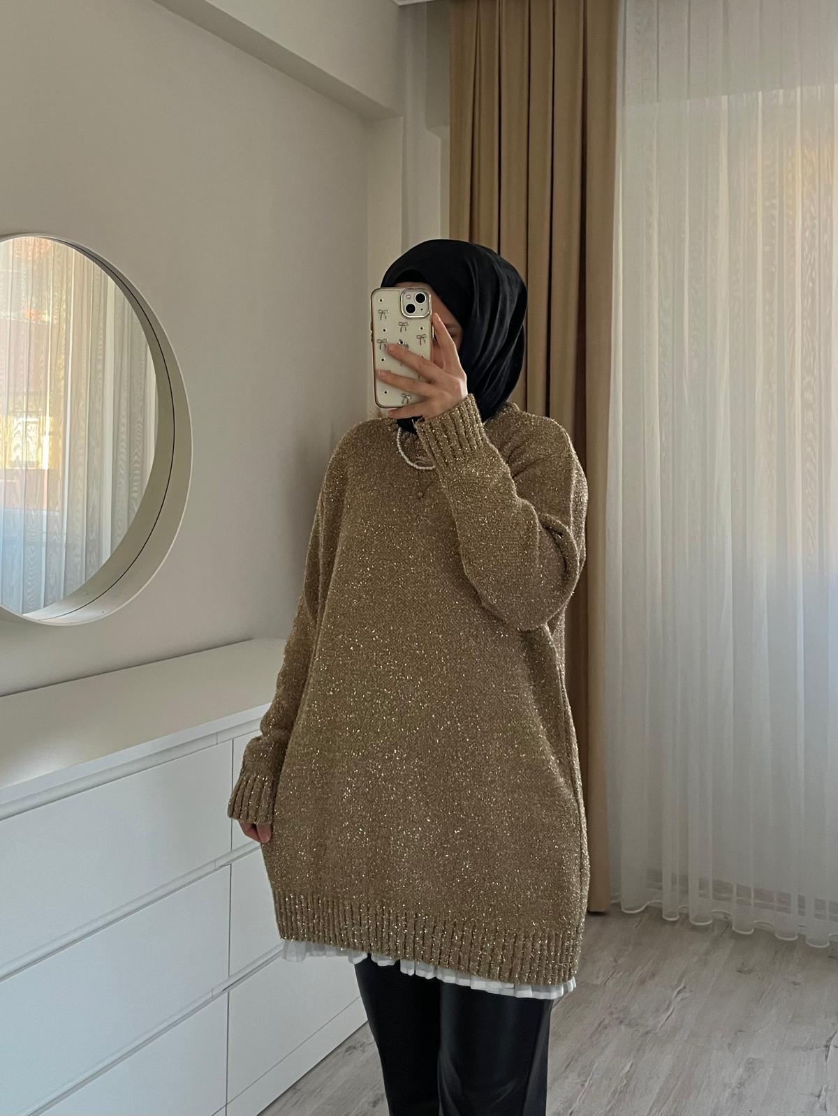 GOLD SİMLİ KAZAK
