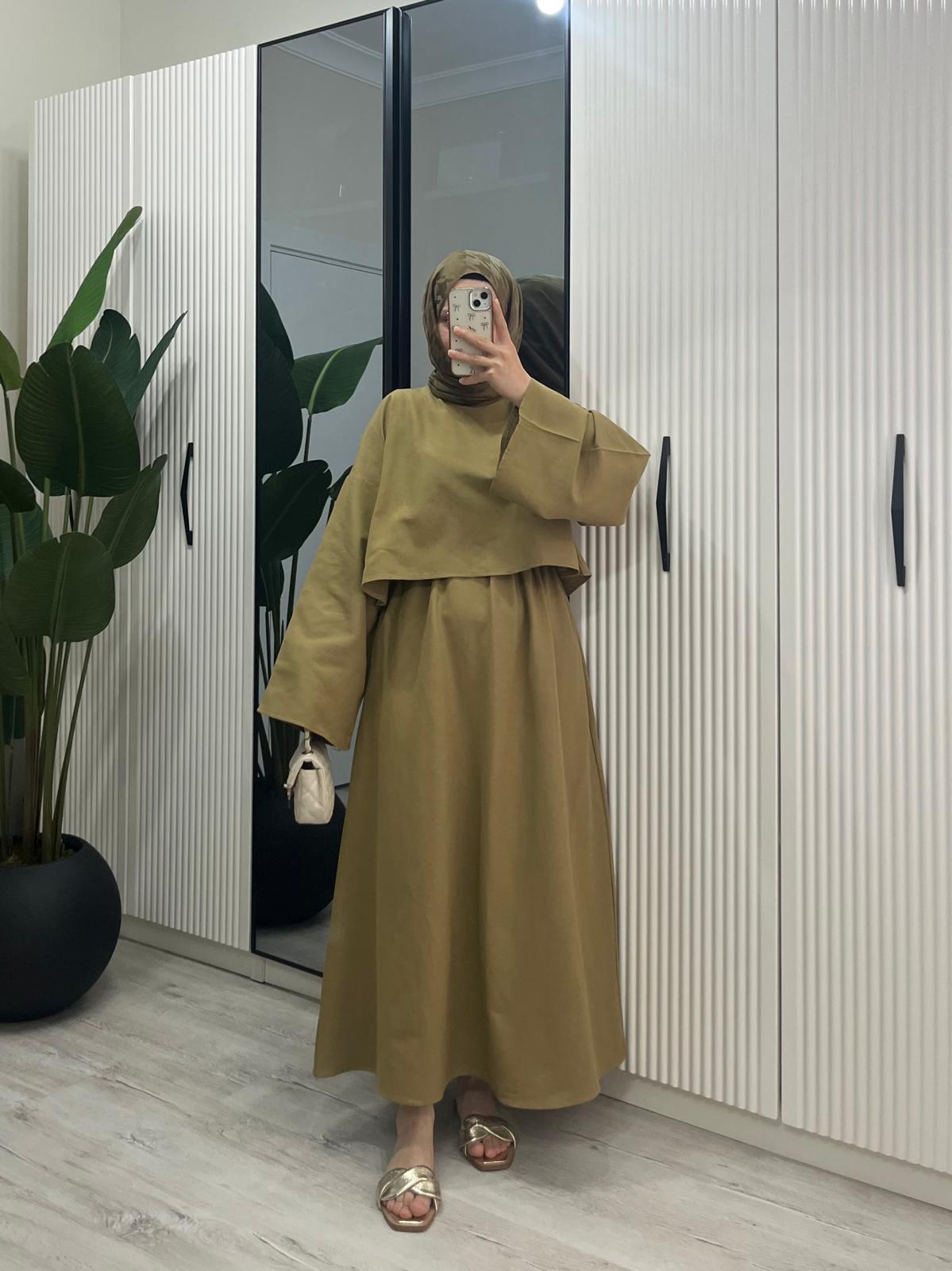 KETEN CROP TAKIM / OLİVE