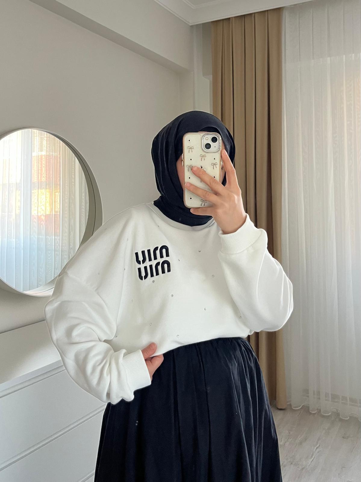 Muı Orj Etiketli Sweat | BEYAZ