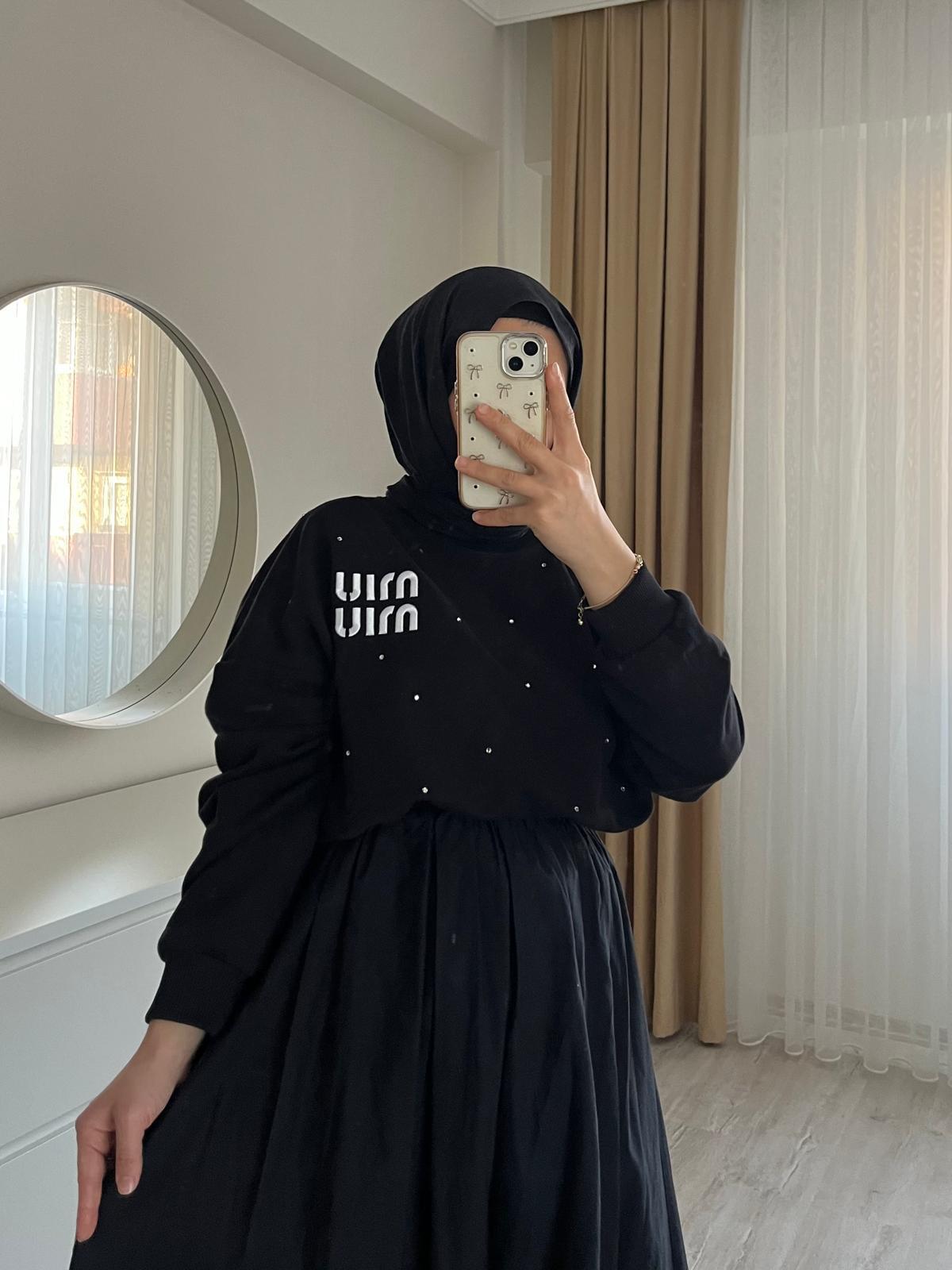 Muı Orj Etiketli Sweat | Siyah