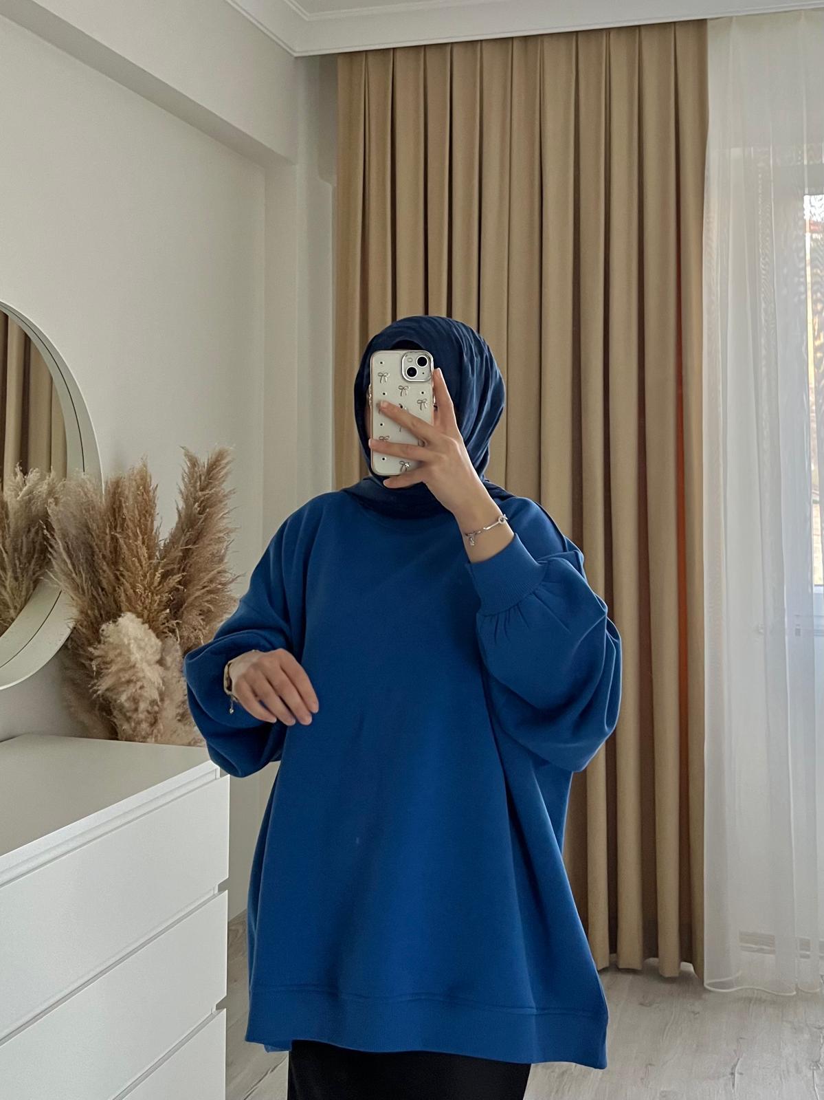 Oversize 3 İplik Sweatshirt/SAKS