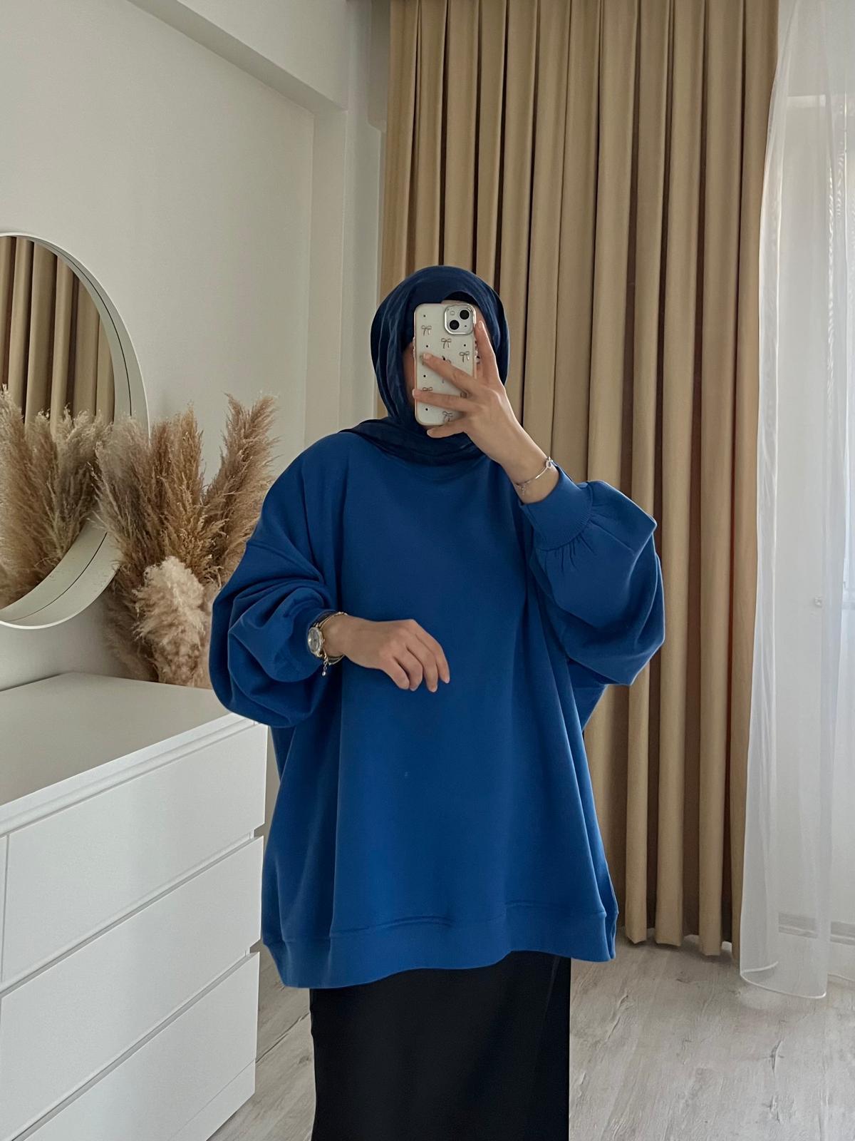 Oversize 3 İplik Sweatshirt/SAKS