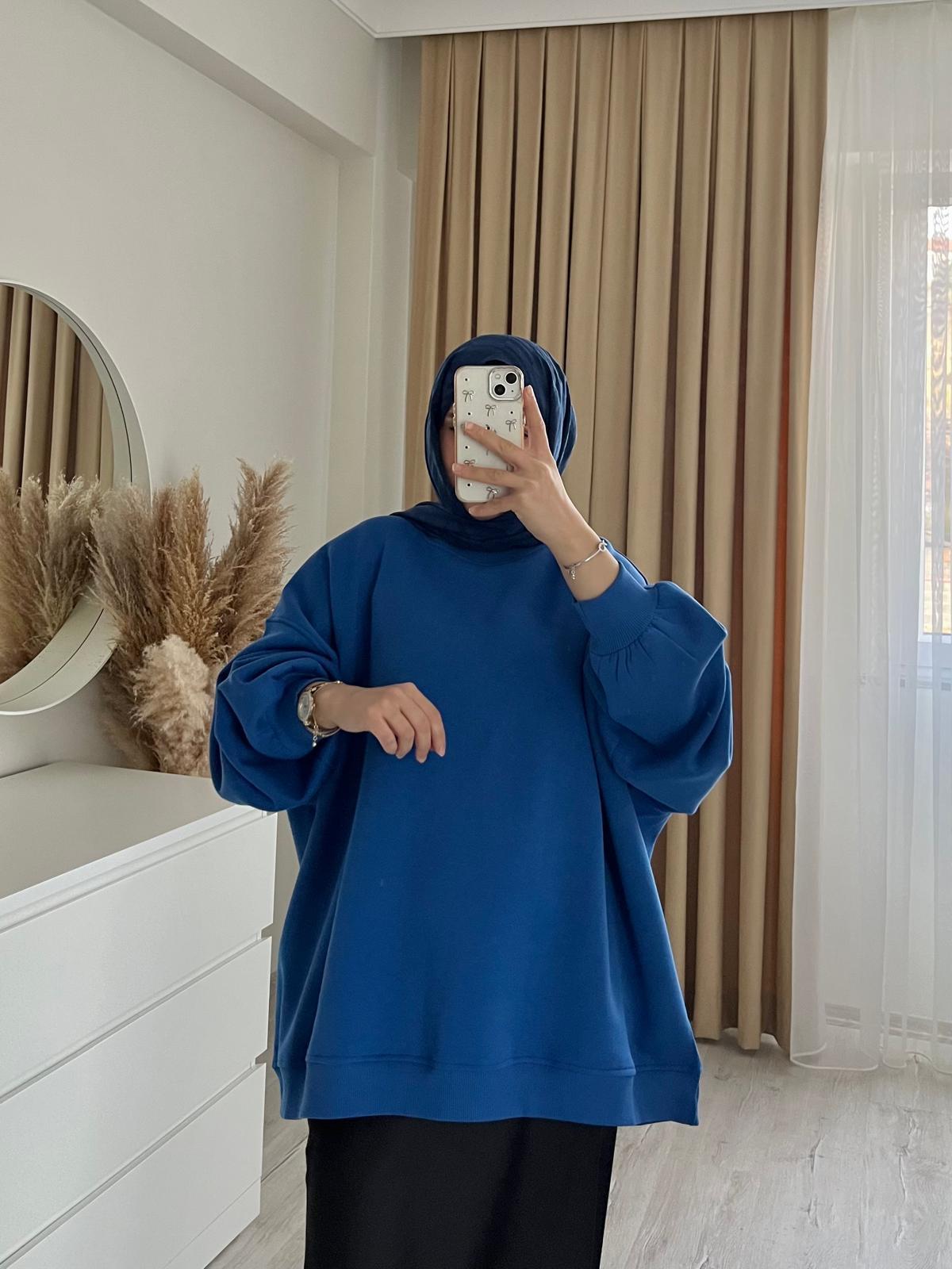 Oversize 3 İplik Sweatshirt/SAKS