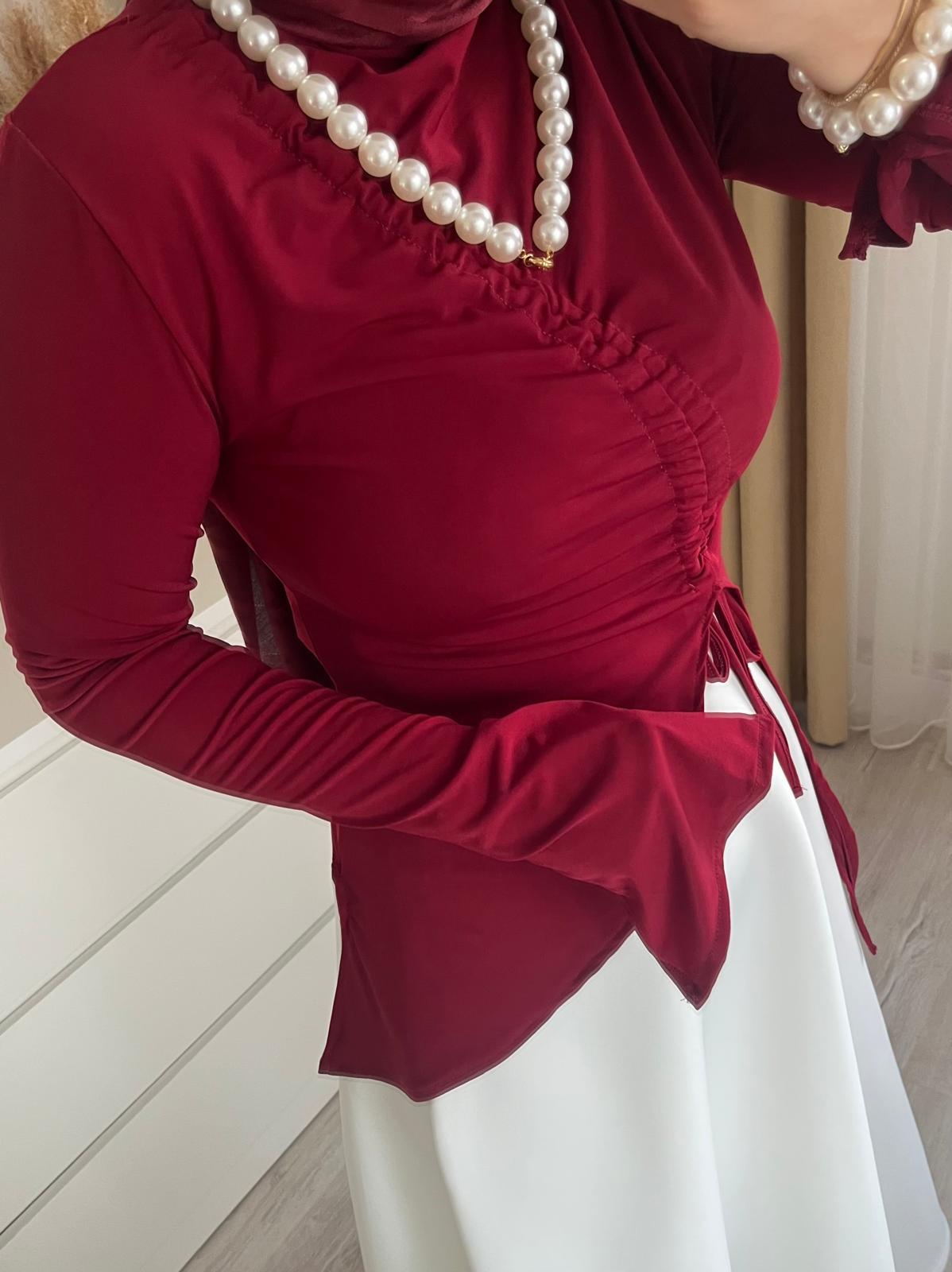 Tasarım Bluz | Bordo