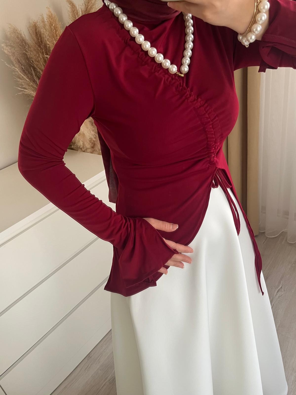 Tasarım Bluz | Bordo