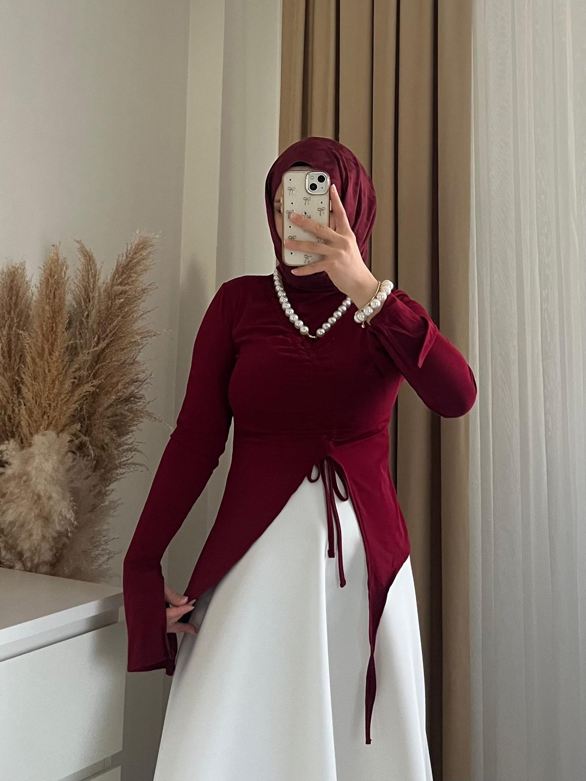 Tasarım Bluz | Bordo
