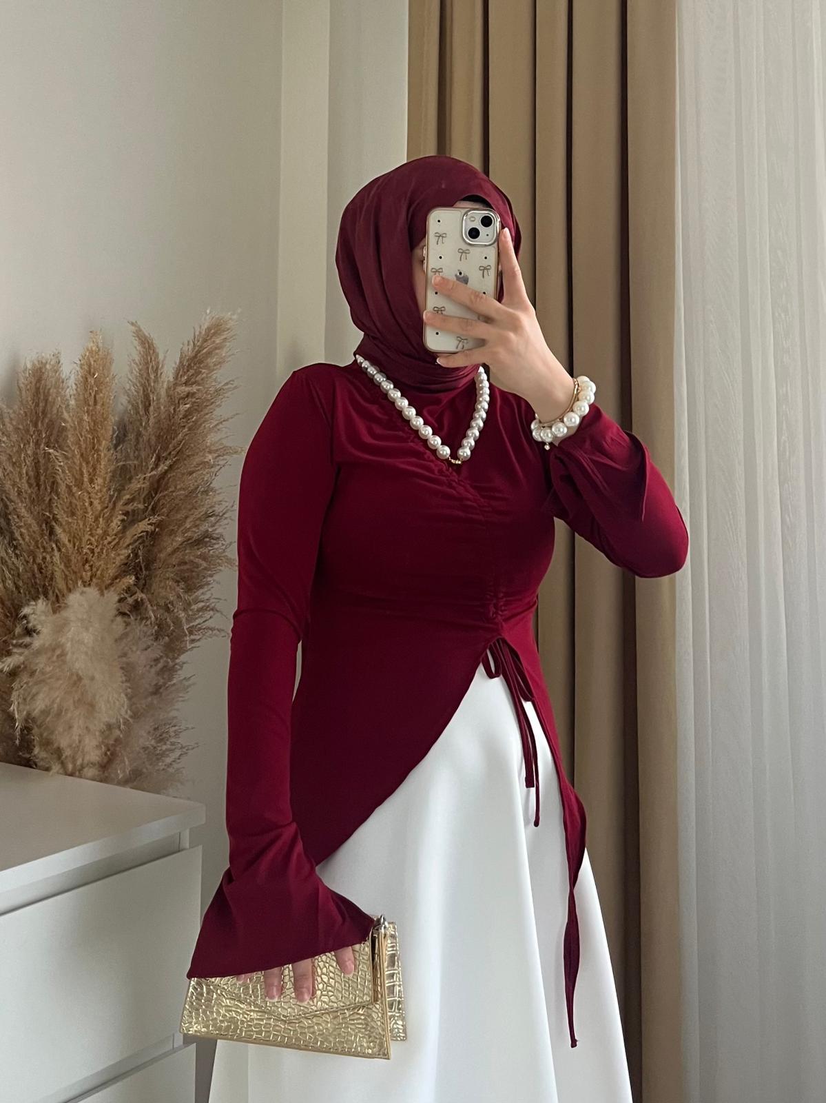 Tasarım Bluz | Bordo
