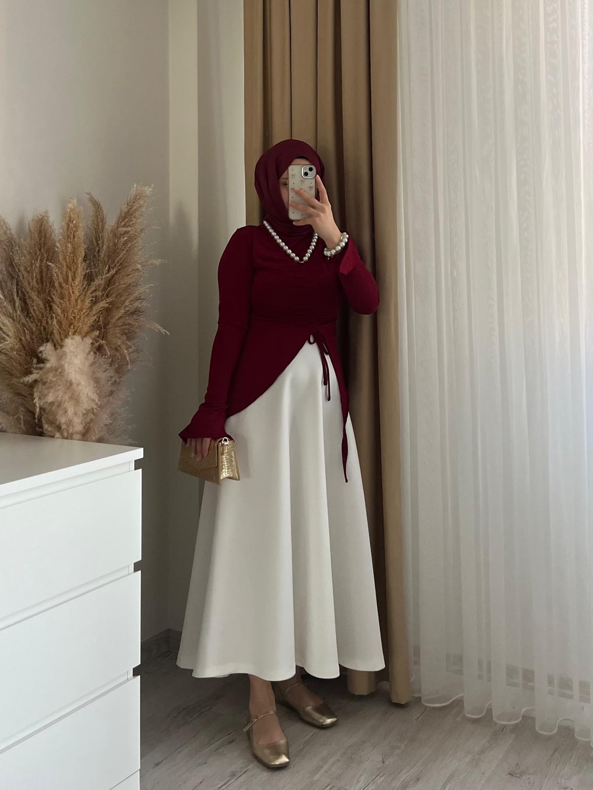 Tasarım Bluz | Bordo