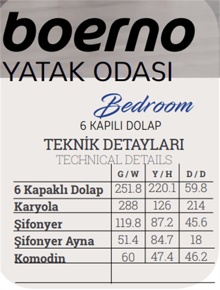 Dekorbizden Boerno Karyola