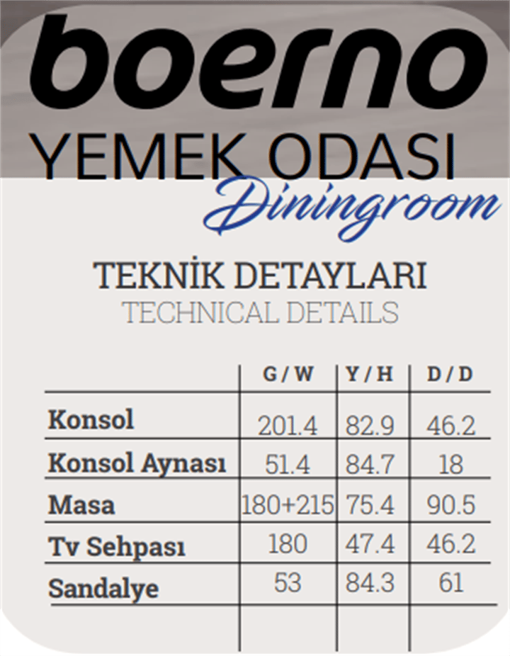 Dekorbizden Boerno Tv Ünitesi