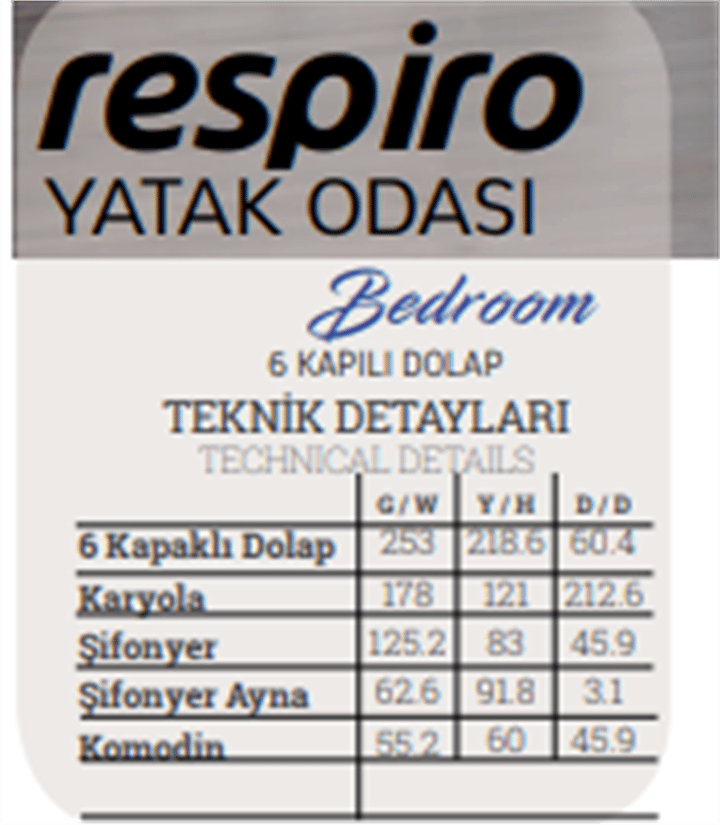 Dekorbizden Respiro Şifonyer