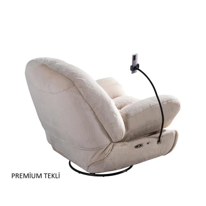 Premium Sallanan Baba Koltuğu Tavşan Tüyü