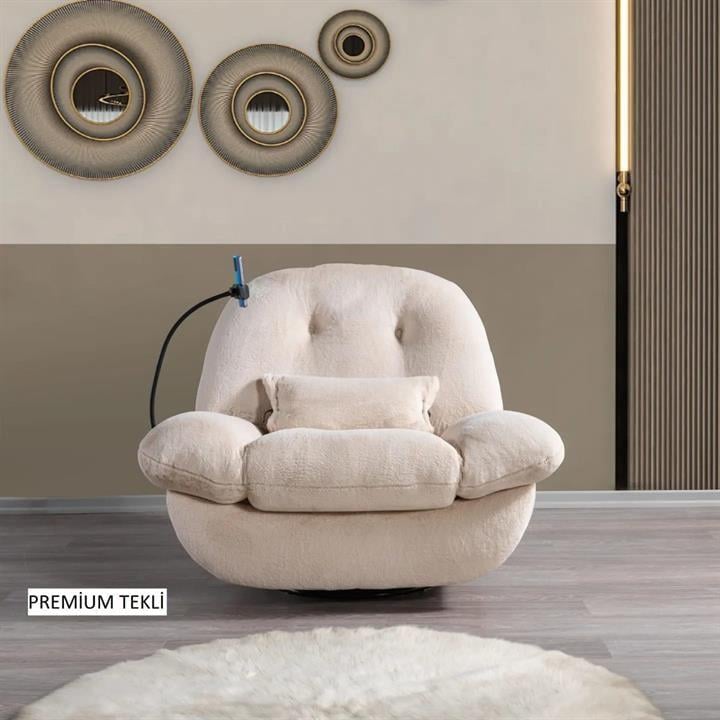 Premium Sallanan Baba Koltuğu Tavşan Tüyü