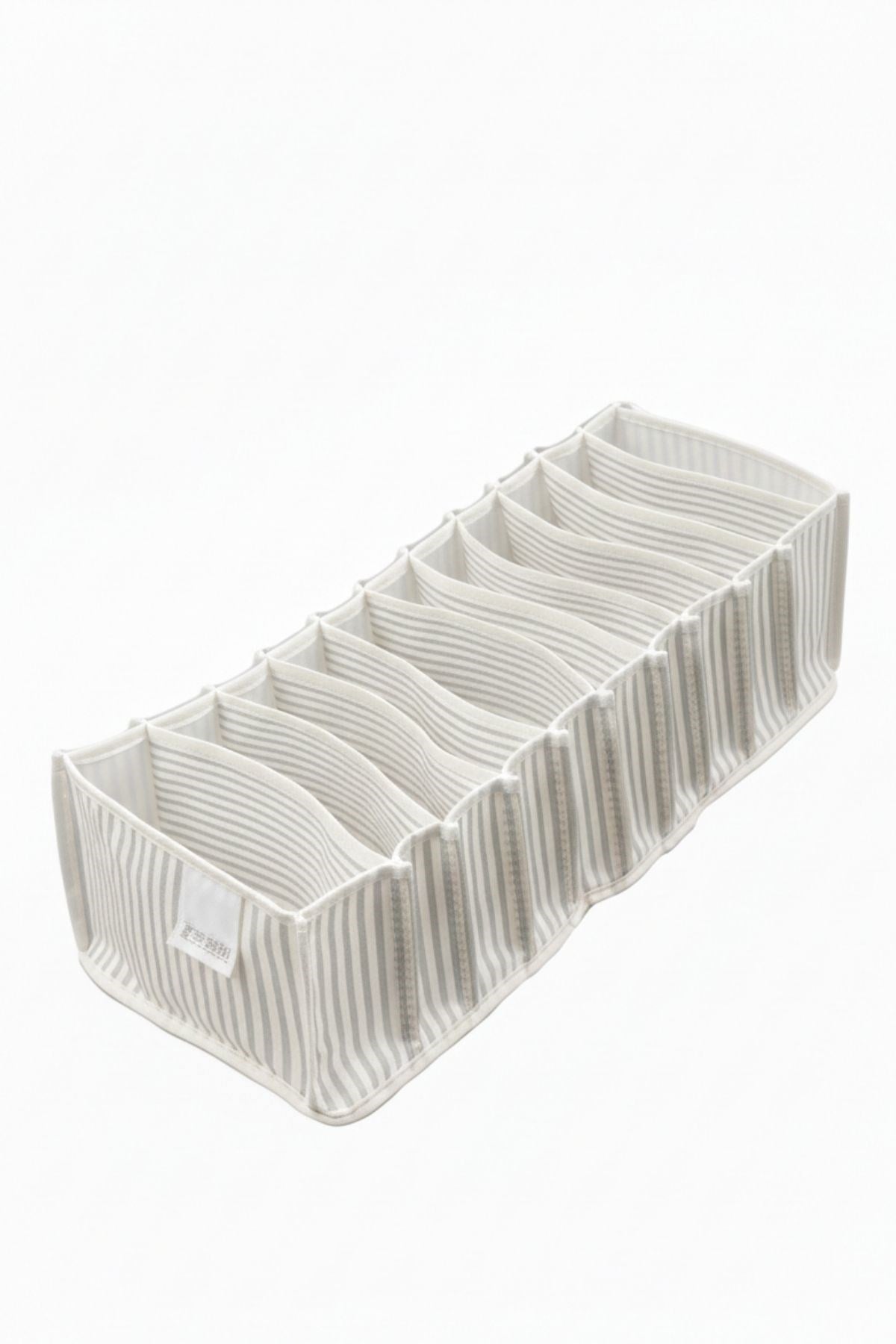Akordiyon Organizer ( S ) Gri Gri Çizgili