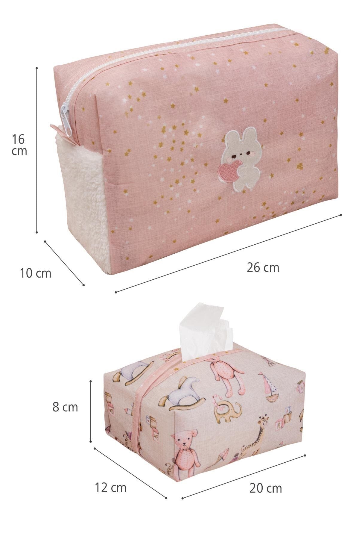 Baby 2 li Çanta İçi Düzenleyici Pembe Pembe