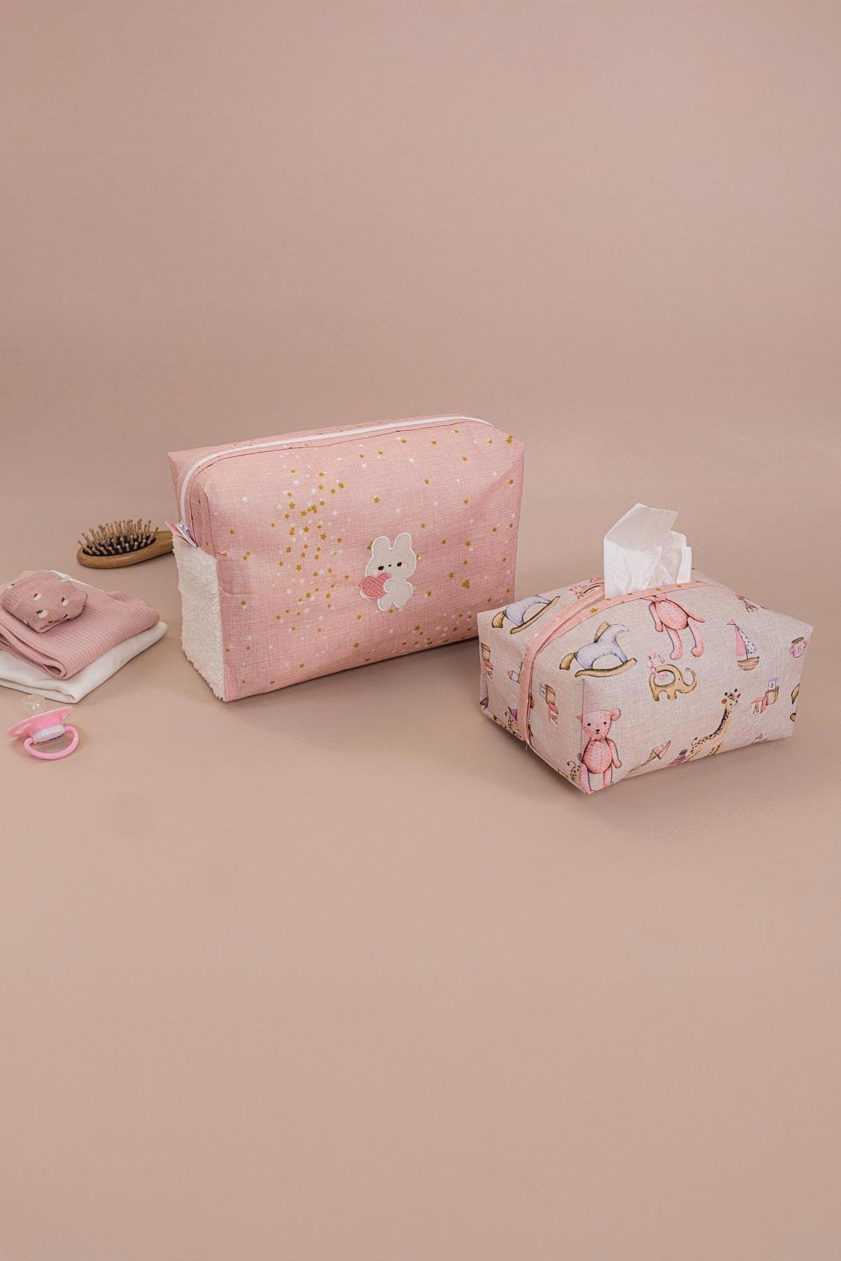BABY 2Lİ ÇANTA İÇİ DÜZENLEYİCİ PEMBE